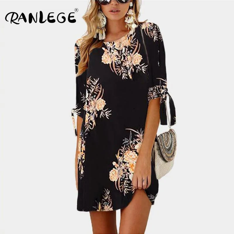RANLEGE 2020 Women Summer Dress Boho Style Floral Print Chiffon Beach Dress Tunic Sundress Loose Mini Party Dress Vestidos 5XL Tunics Velvet soft RANLEGE 2020 Women Summer Dress Boho Style Floral Print Chiffon Beach Dress Tunic Sundress Loose Mini Party Dress Vestidos 5XL Tunics Velvet soft