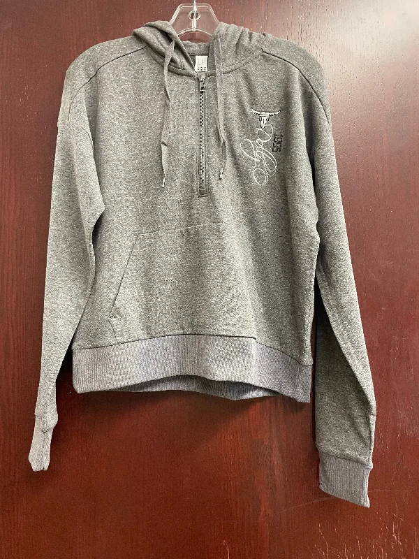Dally O 1/4 Zip Hoodie Hoodie with Exposed Zipper Edgy Industrial