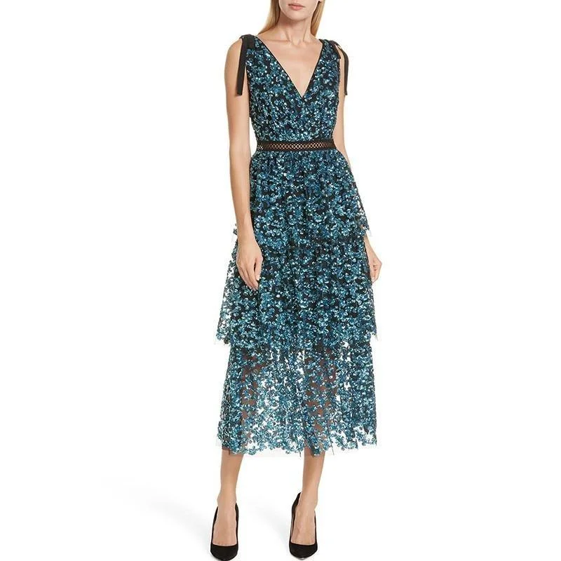 Women Backless Sexy Midi Runway Party Dresses Tunics Trousers formal