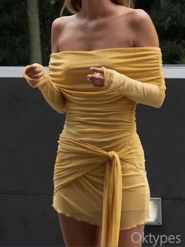 Charming Sunset Off Shoulder Pleat Women Mini Dresses Homecoming Dresses, PDS0566 Casual V-Neck Mini Dress Charming Sunset Off Shoulder Pleat Women Mini Dresses Homecoming Dresses, PDS0566 Casual V-Neck Mini Dress