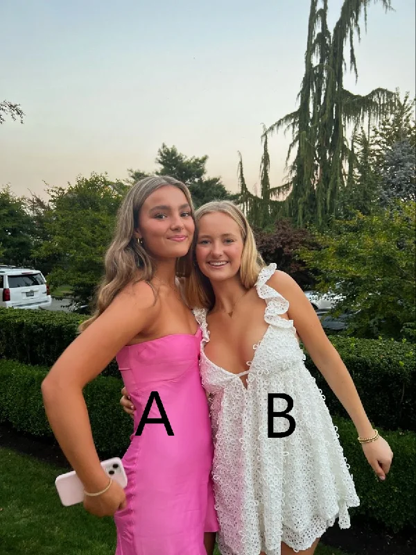 Pink Strapless Homecoming Dress,Mini Dress Y2228 Cozy Knitted Mini Dress