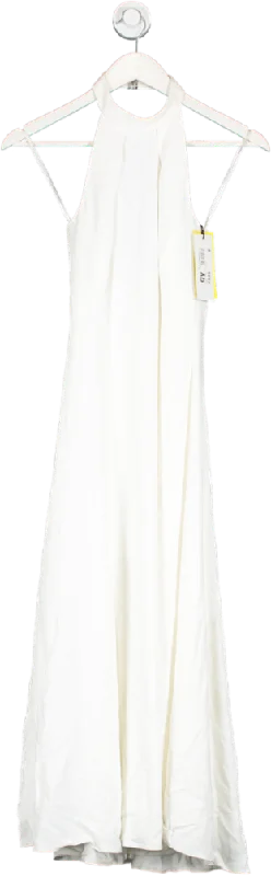 Karen Millen White High Neck Sleeveless Party Dress UK 8 Tunics Short Trendy