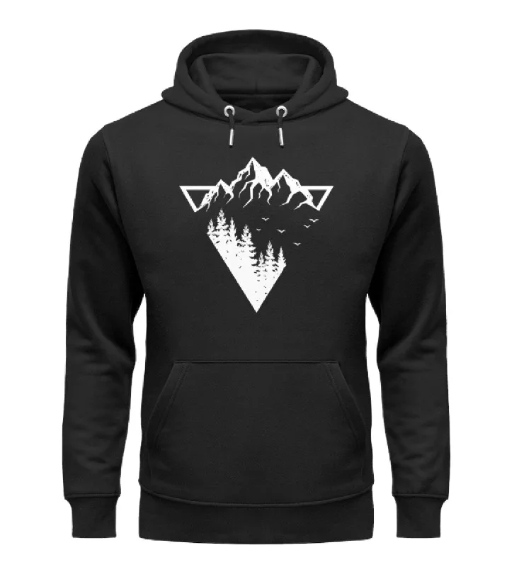 Berge - Geometrisch - Unisex Premium Organic Hoodie Hoodie with Slim Fit Tailored Modern Berge - Geometrisch - Unisex Premium Organic Hoodie Hoodie with Slim Fit Tailored Modern