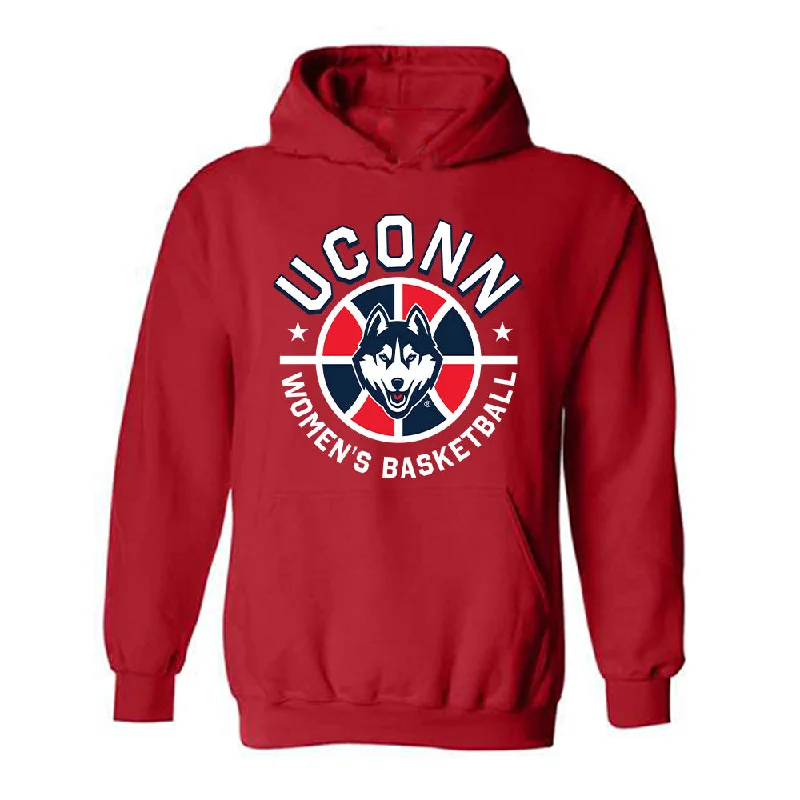 UConn - NCAA Women's Basketball : Paige Bueckers - Classic Shersey Hooded Sweatshirt Hoodie with Hem Raw Edge Edgy Unfinished UConn - NCAA Women's Basketball : Paige Bueckers - Classic Shersey Hooded Sweatshirt Hoodie with Hem Raw Edge Edgy Unfinished