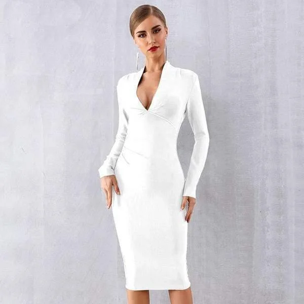 Women Bandage Celebrity Evening Party Dress Tunics Gym athletic