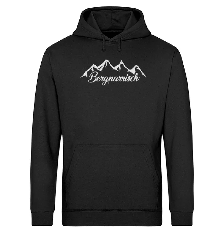 Bergnarrisch - Unisex Organic Hoodie Hoodie with Elastic Cuffs Stretchable Comfortable