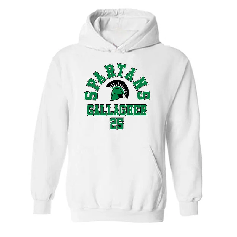 USC Upstate - NCAA Women's Basketball : Cassie Gallagher - Classic Fashion Shersey Hooded Sweatshirt Hoodie with Applique Textured Unique USC Upstate - NCAA Women's Basketball : Cassie Gallagher - Classic Fashion Shersey Hooded Sweatshirt Hoodie with Applique Textured Unique