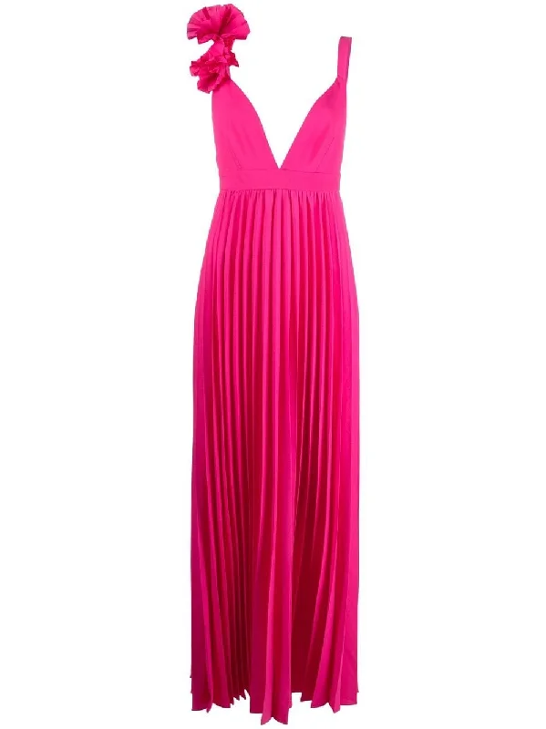 Parosh Women's Dresses Fuchsia Tunic Top Casual