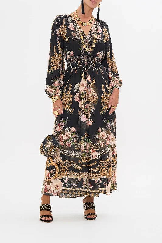 RAGLAN SHIRRED WAIST DRESS DYNASTY DAZE Tunics Seasonal trendy