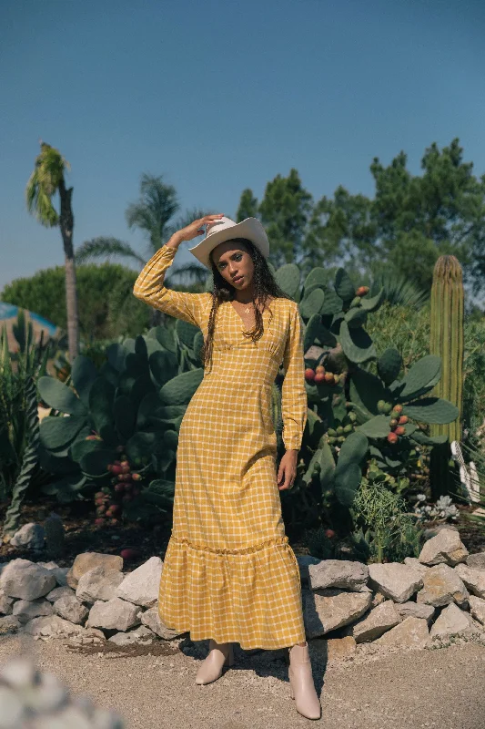 PLUMOSA DRESS - YELLOW Tunics Sophisticated sleek