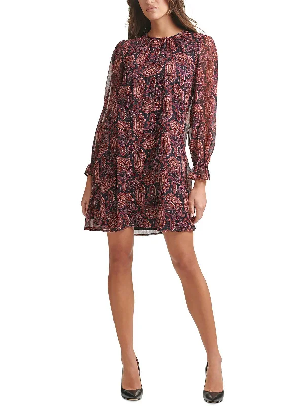 Womens Paisley Mini Cocktail and Party Dress Tunics Hiking breathable