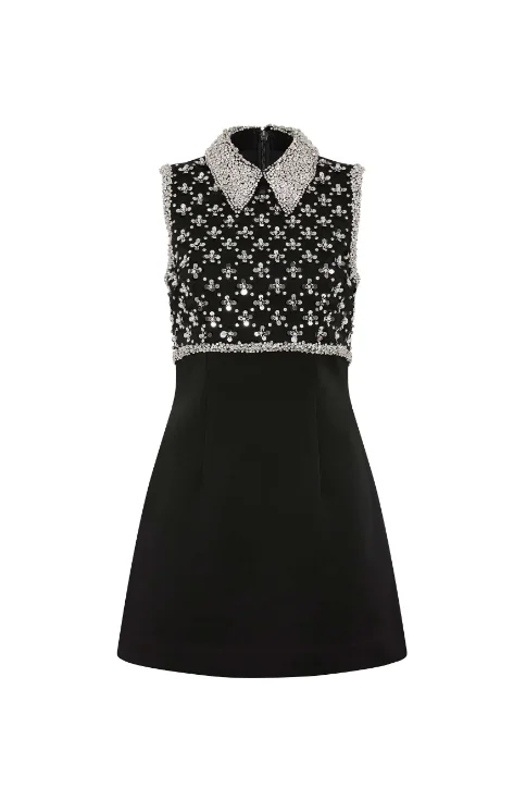 Rebecca Vallance AUGUSTINE MINI DRESS Elegant Mini Dress with Pleats