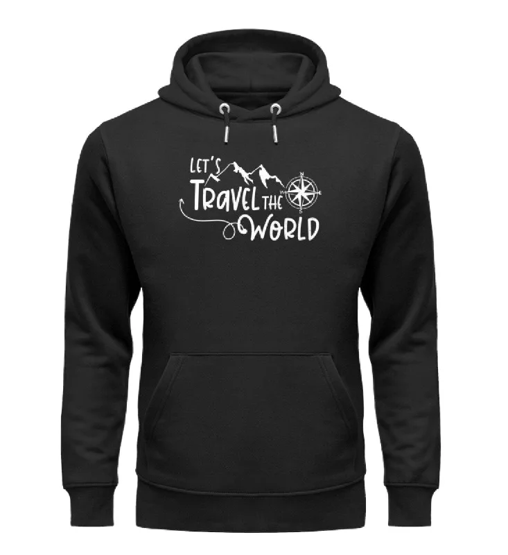 Lets travel the world - Unisex Premium Organic Hoodie Hoodie with Front Slit Layering Stylish Lets travel the world - Unisex Premium Organic Hoodie Hoodie with Front Slit Layering Stylish