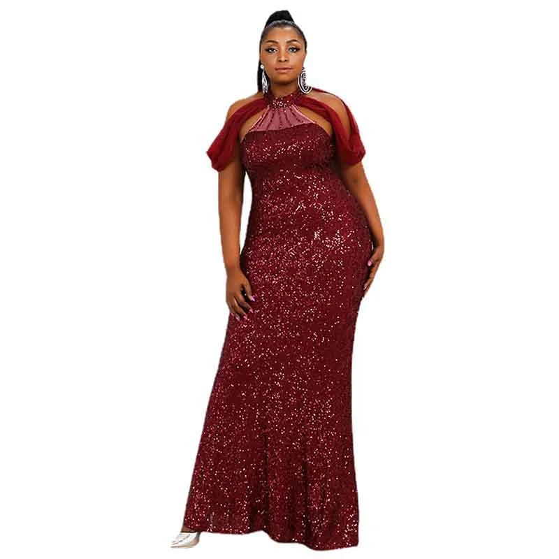 Women Plus Size Party Dress Sequin Sleeveless Burgundy Maxi Formal Party Prom Gowns Tunics Formal black Women Plus Size Party Dress Sequin Sleeveless Burgundy Maxi Formal Party Prom Gowns Tunics Formal black