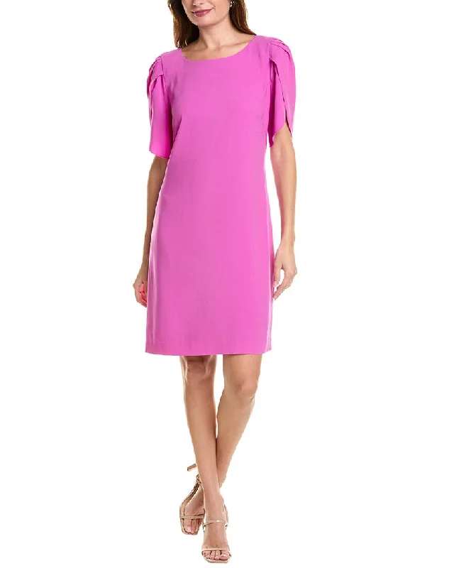 Elie Tahari Tulip Sleeve Shift Dress Tunics Yoga stretchy