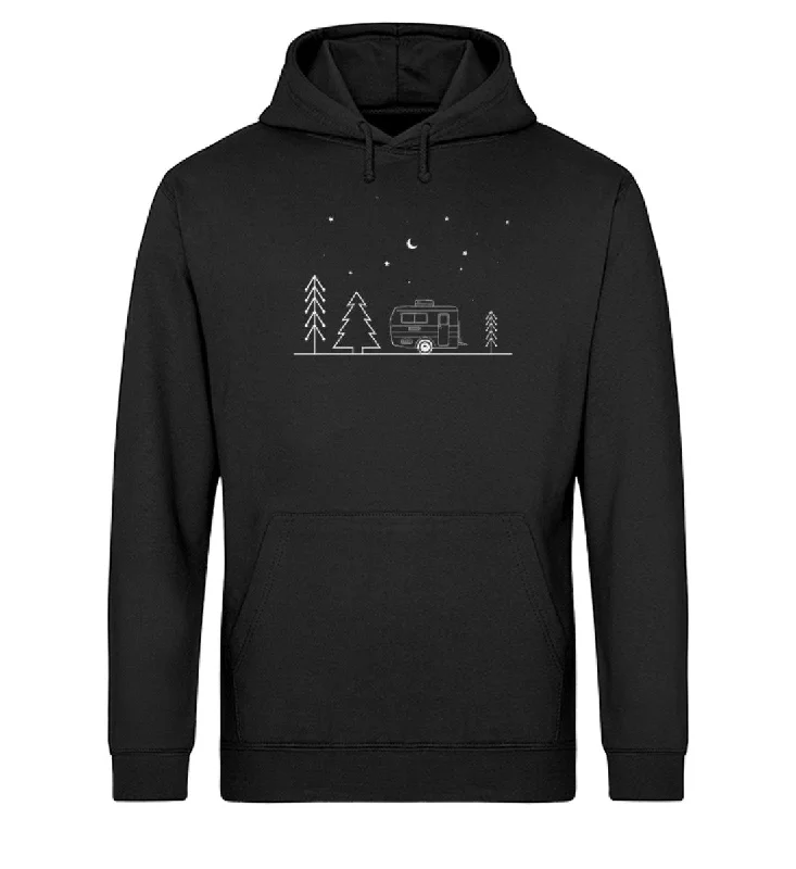 Camping Minimal - Unisex Organic Hoodie Hoodie Dress Longline Feminine