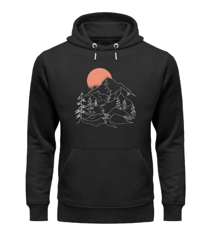 Berglandschaft - Unisex Premium Organic Hoodie Hoodie with Velcro Closure Adjustable Secure Berglandschaft - Unisex Premium Organic Hoodie Hoodie with Velcro Closure Adjustable Secure