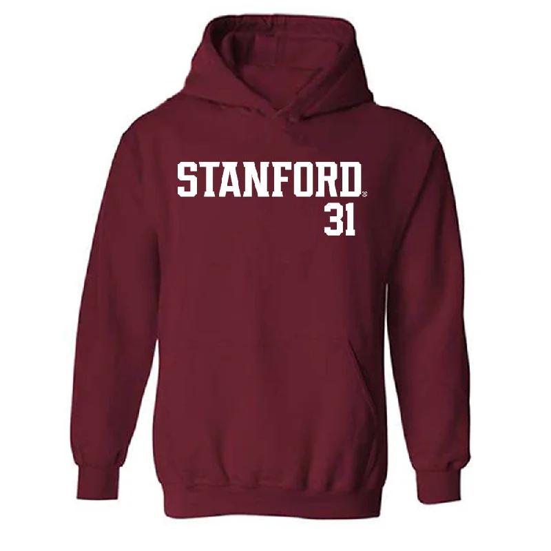 Stanford - NCAA Women's Basketball : Lauren Green - Classic Shersey Hooded Sweatshirt Hoodie with Hem Patch Decorative Personalized Stanford - NCAA Women's Basketball : Lauren Green - Classic Shersey Hooded Sweatshirt Hoodie with Hem Patch Decorative Personalized