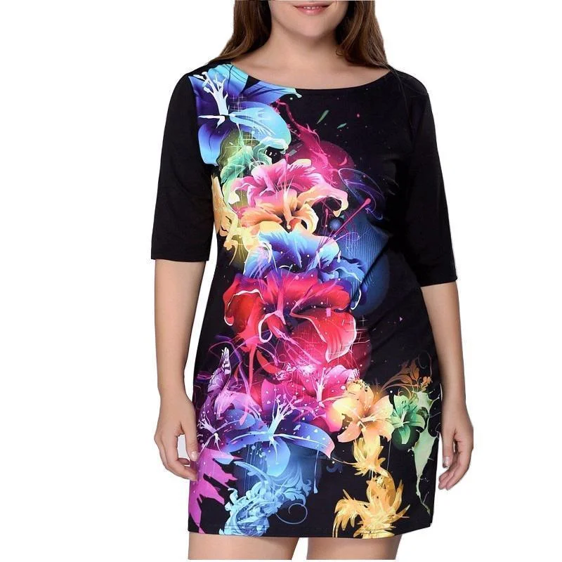 Plus Size - Women Clothing Summer Dress Big Size 6XL Women Dress Print 5XL Dress Black Casual Mini 4XL Party Dresses Vestidos ( US 12-22W) Tunics Lace romantic Plus Size - Women Clothing Summer Dress Big Size 6XL Women Dress Print 5XL Dress Black Casual Mini 4XL Party Dresses Vestidos ( US 12-22W) Tunics Lace romantic