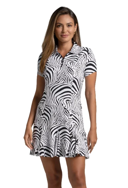 Cecilia Print Short Sleeve Godet Dress – 69932 Tunics Practical durable