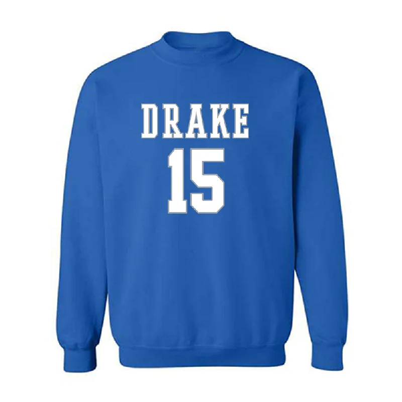 Drake - NCAA Women's Basketball : Maggie Taylor - Classic Shersey Crewneck Sweatshirt Hoodie with Ribbed Neckline Snug Warm