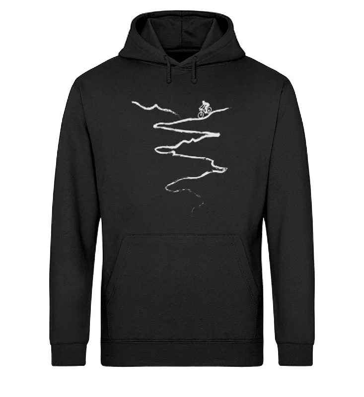 Downhill Mountainbiken - Unisex Organic Hoodie Hoodie with Crew Neck Simple Timeless Downhill Mountainbiken - Unisex Organic Hoodie Hoodie with Crew Neck Simple Timeless