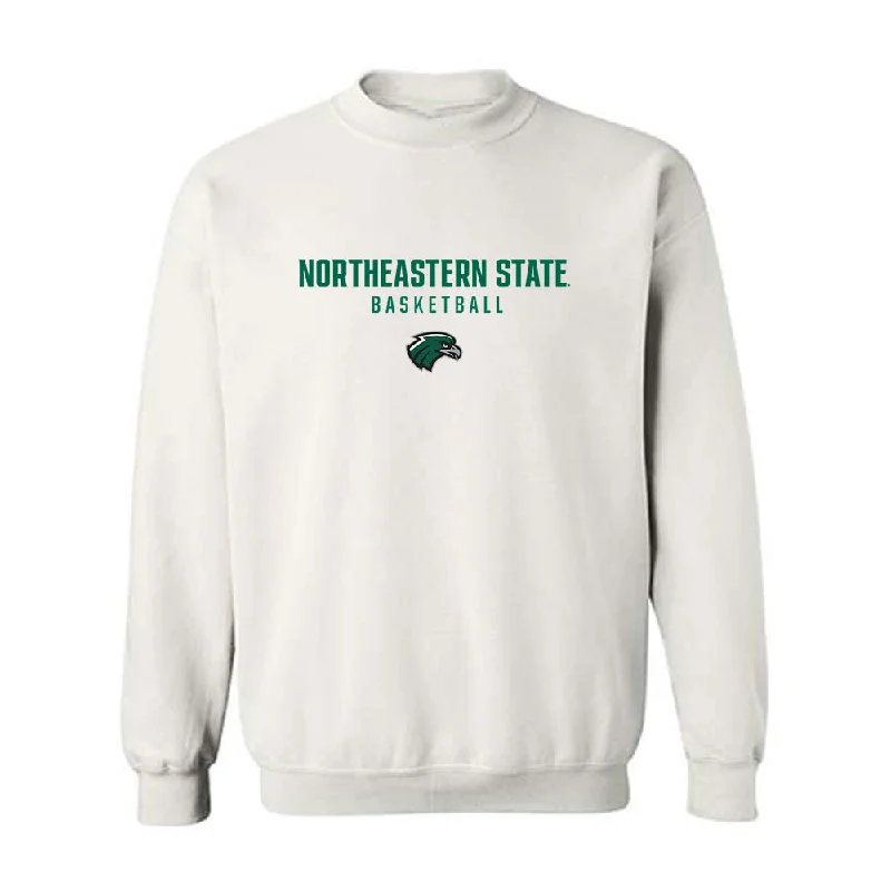 Northeastern State - NCAA Women's Basketball : Aubrey Brown - Classic Shersey Crewneck Sweatshirt Hoodie with Hem Fringe Bohemian Relaxed Northeastern State - NCAA Women's Basketball : Aubrey Brown - Classic Shersey Crewneck Sweatshirt Hoodie with Hem Fringe Bohemian Relaxed