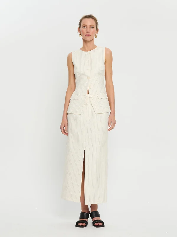 Yara Midi Skirt high slit skirt