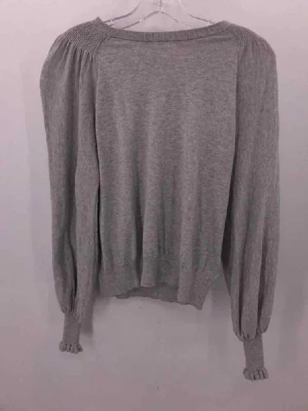 Pre-Owned Joie Grey Size XS Sweater Cable Knit Ribbed Knit Lace Knit