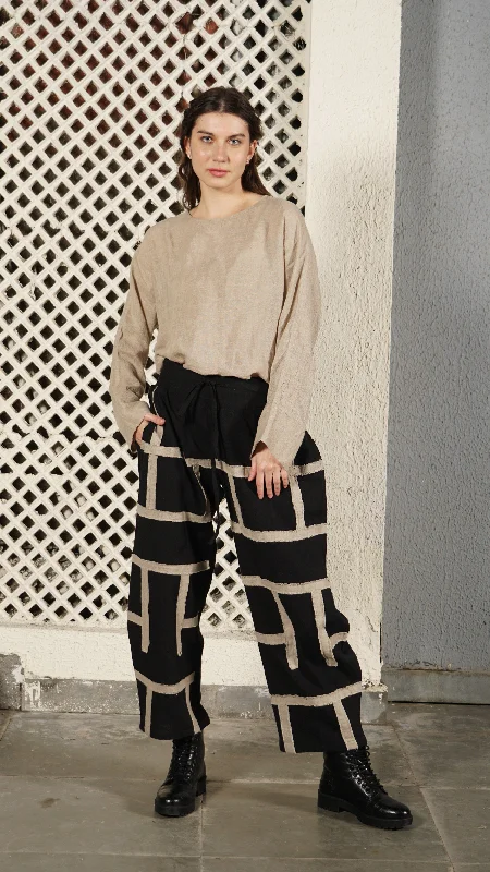 Benton Linen Blend Pants in Onyx Slim Fit Casual Pants