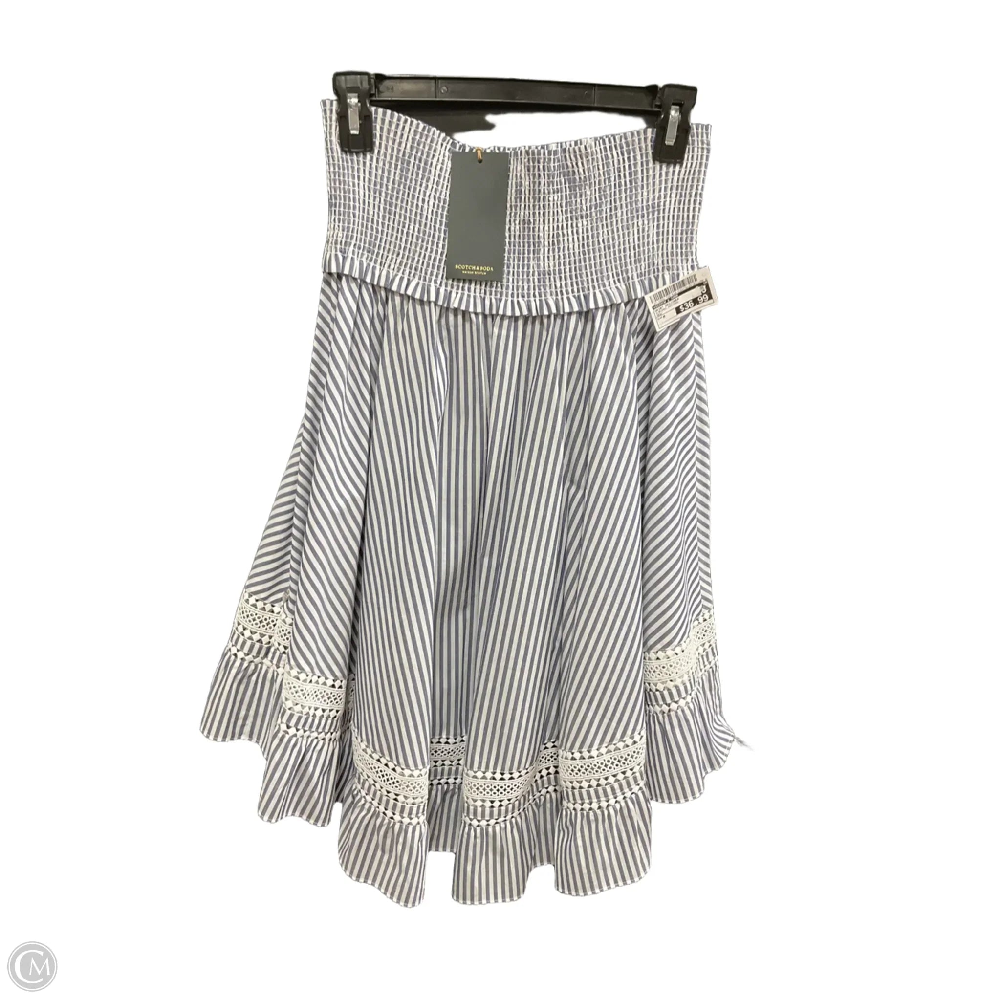 Skirt Designer By Scotch & Soda In Striped Pattern, Size: M lace skirt elegant