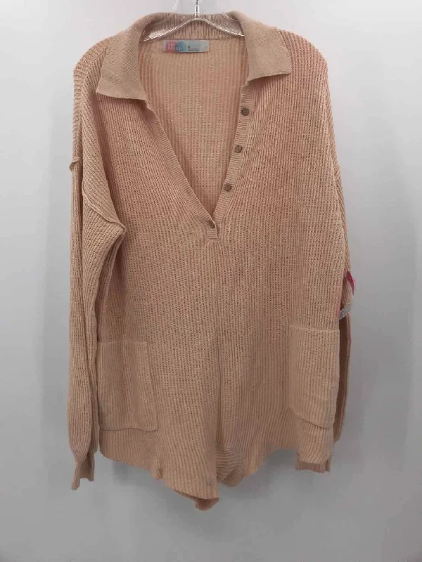Pre-Owned FP Beach Tan Size XS Sweater Ribbed Striped Patterned