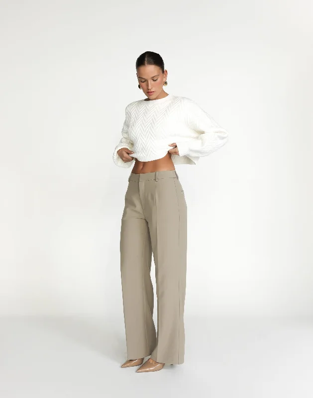 Alayna Pants (Dusty Sage) Casual Yoga Pants