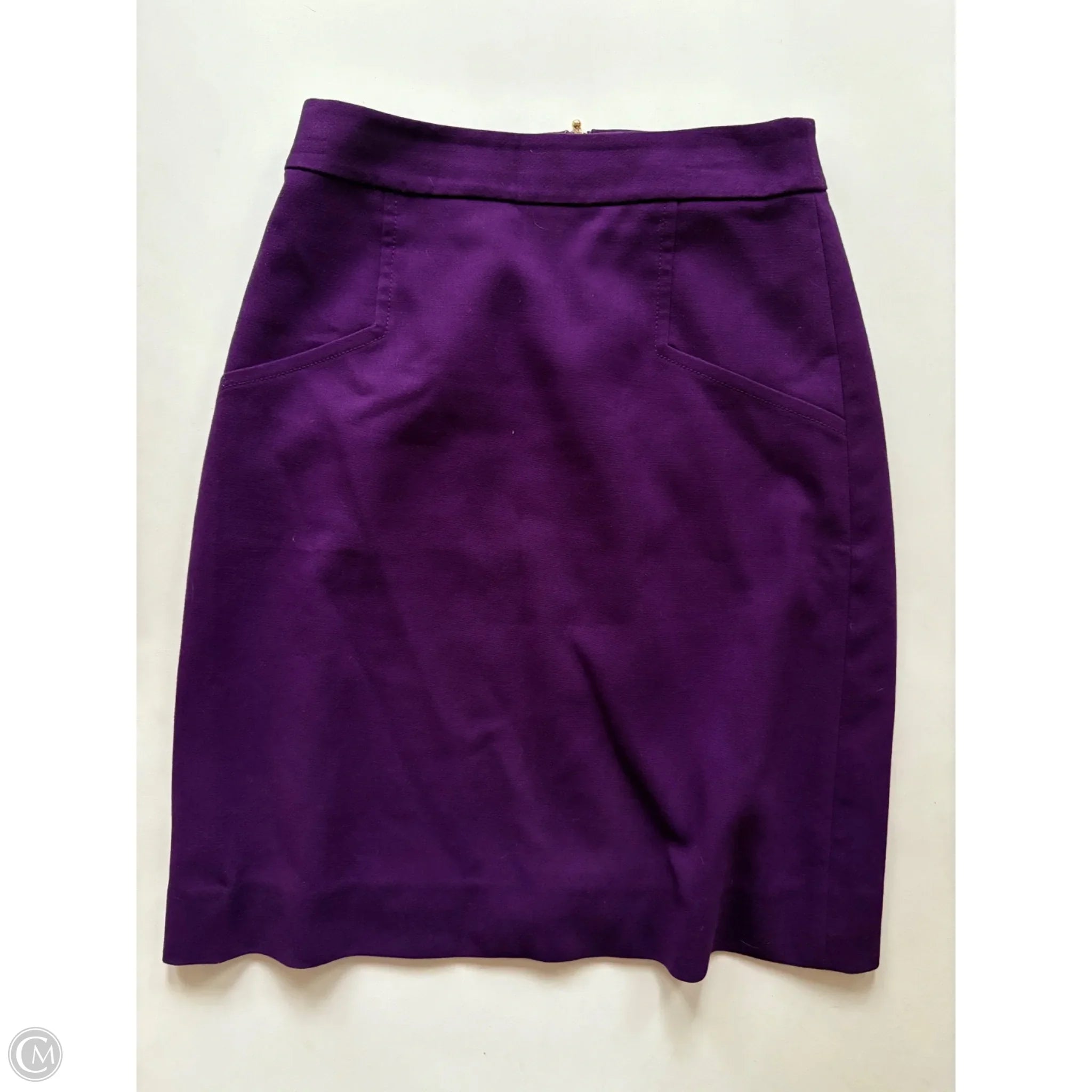 Skirt Designer By Kate Spade In Purple, Size: 4 silk skirt sleek