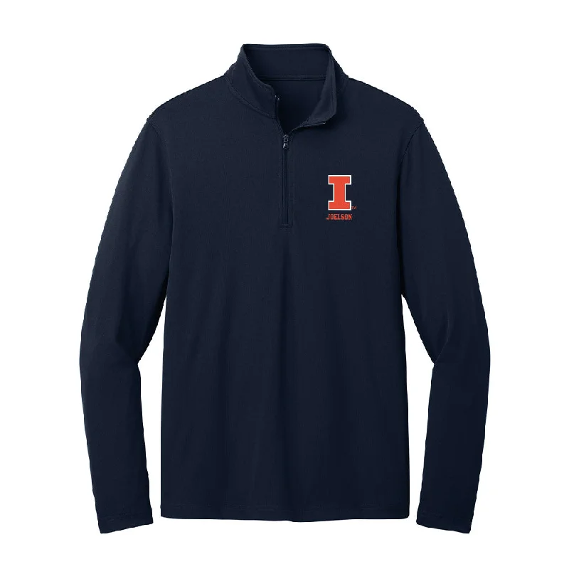 Illinois - NCAA Women's Gymnastics : Tali Joelson - Lightweight Quarter Zip Jacket Mesh Jacket Canvas Jacket Denim Jacket Illinois - NCAA Women's Gymnastics : Tali Joelson - Lightweight Quarter Zip Jacket Mesh Jacket Canvas Jacket Denim Jacket