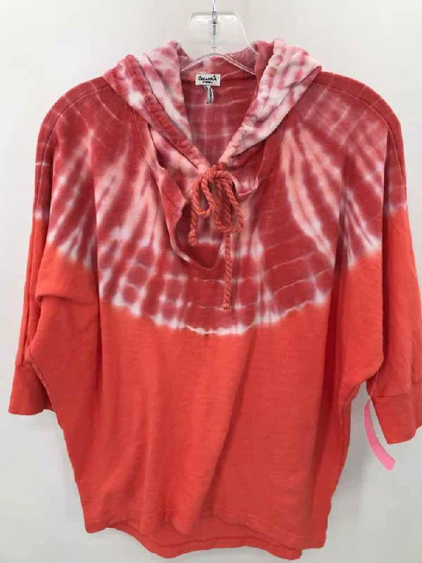 Pre-Owned Splendid Orange Size XS Hoodie Sweater Handmade Hand-knitted Hand-woven