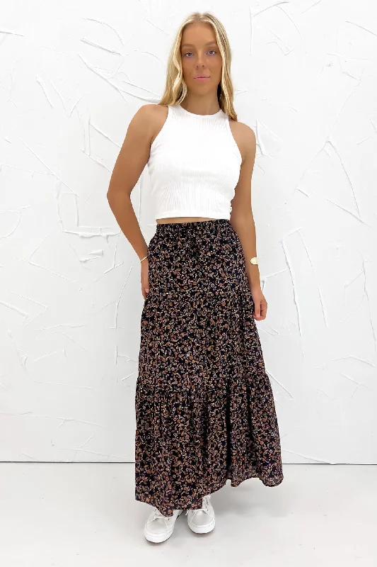 Pip Maxi Skirt Print lace skirt intricate