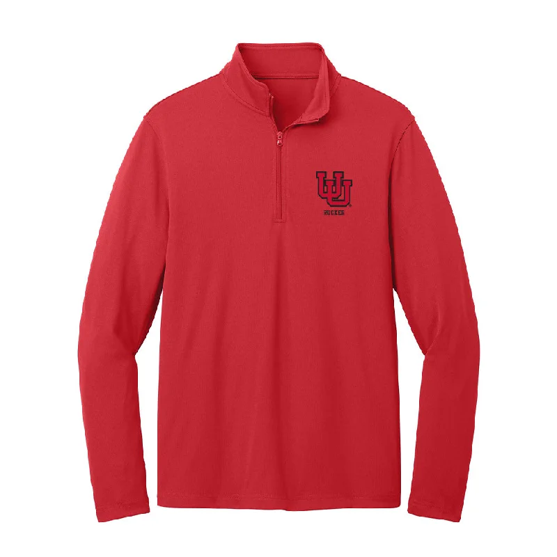 Utah - NCAA Women's Gymnastics : Jaedyn Rucker - Lightweight Quarter Zip Jacket Herringbone Jacket Checkered Jacket Solid Jacket Utah - NCAA Women's Gymnastics : Jaedyn Rucker - Lightweight Quarter Zip Jacket Herringbone Jacket Checkered Jacket Solid Jacket