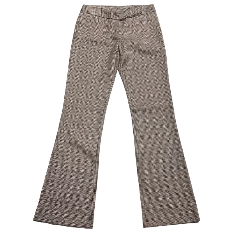 Vintage Y2K Plaid Low Rise Flair Pants (27x32) Slim Fit Casual Pants