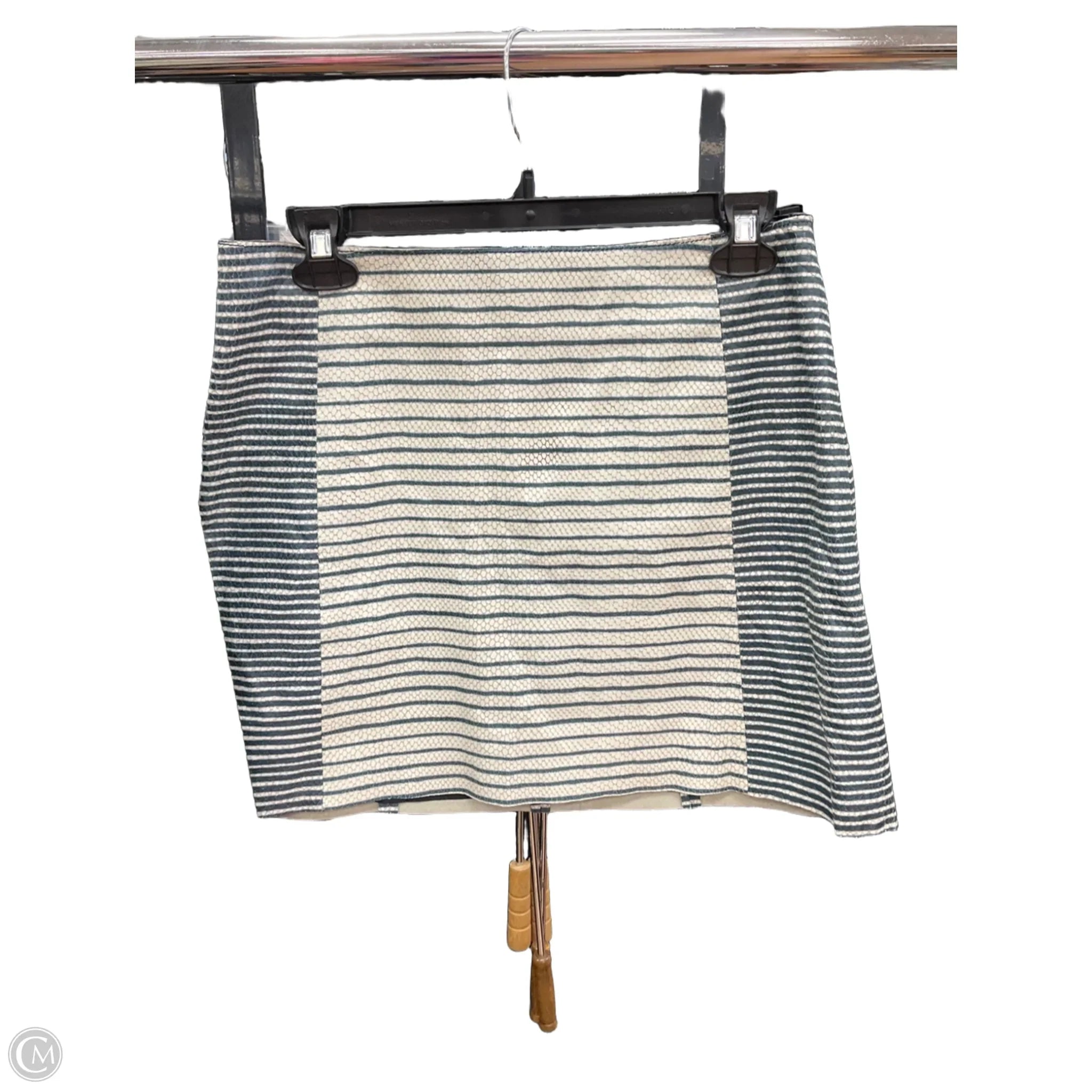 Skirt Designer By Tory Burch In Blue & White, Size: 2 lightweight skirt design