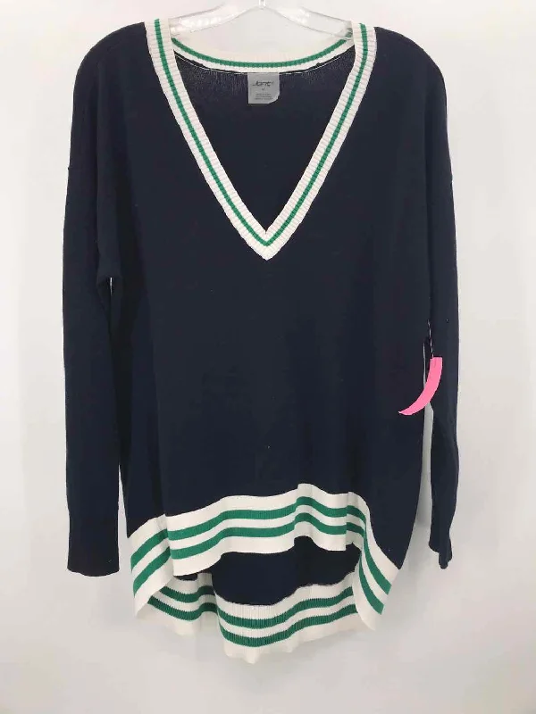 Pre-Owned Jofit Navy Size Medium Sweater Stretchy Elastic Breathable