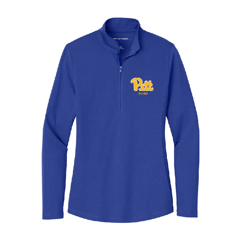 Pittsburgh - NCAA Women's Gymnastics : Lila Pileggi - Women's Lightweight Quarter Zip Jacket Hooded Jacket Caped Jacket Shawl Collar Jacket Pittsburgh - NCAA Women's Gymnastics : Lila Pileggi - Women's Lightweight Quarter Zip Jacket Hooded Jacket Caped Jacket Shawl Collar Jacket