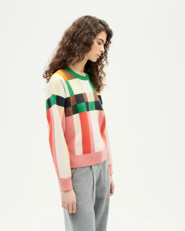Philis Merino Wool Sweater Multicolor Cotton Fabric Linen Fabric Terry Fabric