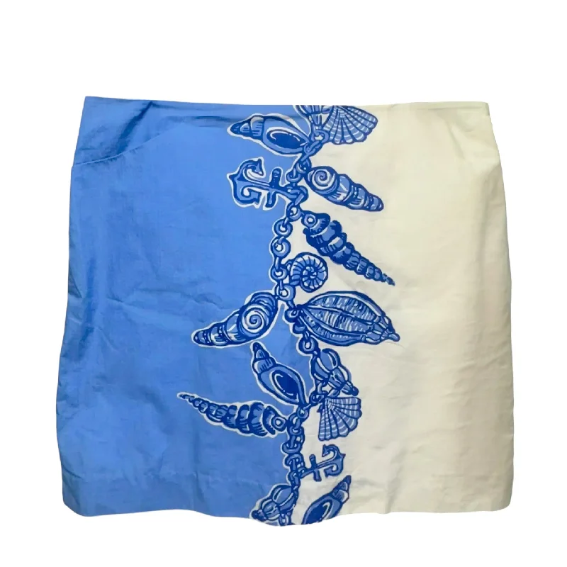 Roslyn Skirt Designer By Lilly Pulitzer In Fallin In Love, Size: 10 flowy skirt hem