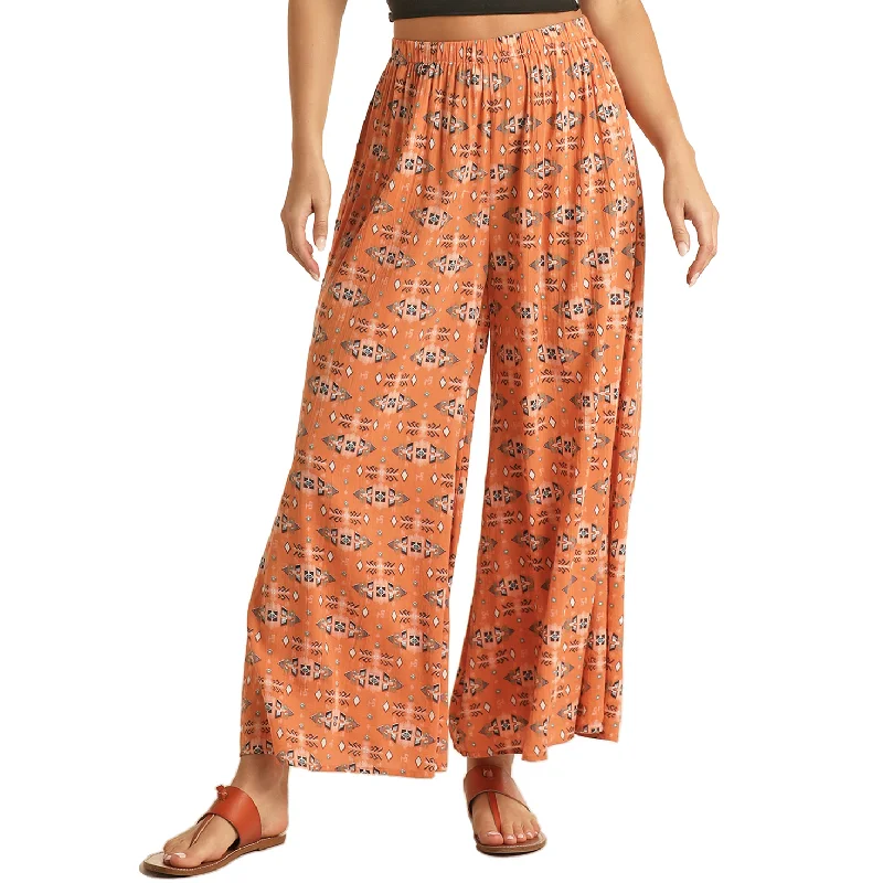 Rock & Roll Cowgirl® Ladies Wide Leg Copper Pants RRWB78RZO6 Classic Pleated Pants