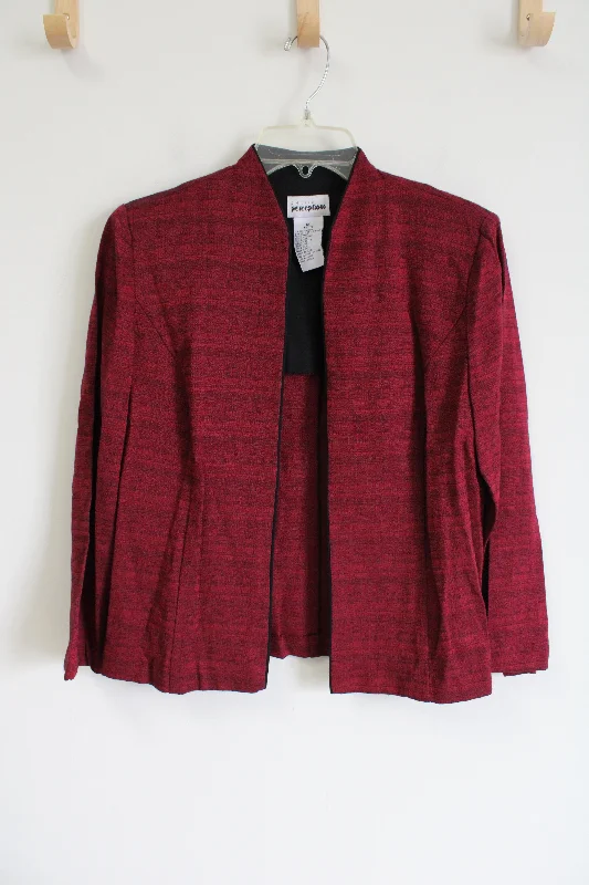 Perceptions Red Blazer Jacket | 6 Petite Insulated Jacket Fitted Jacket Loose Jacket Perceptions Red Blazer Jacket | 6 Petite Insulated Jacket Fitted Jacket Loose Jacket