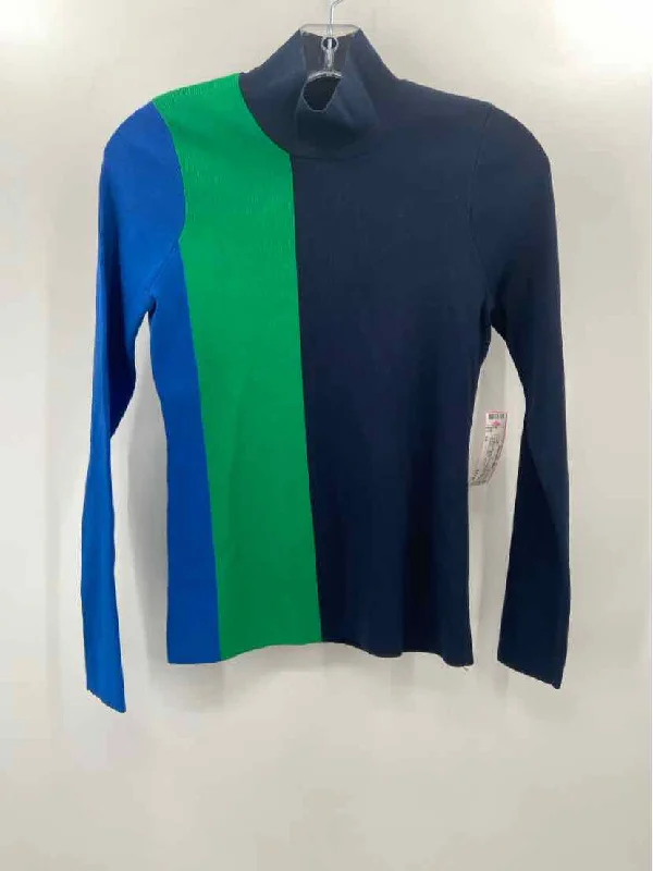 Pre-Owned Tory Sport Blue Size XS Knit Sweater Toggled Drawstring Belted