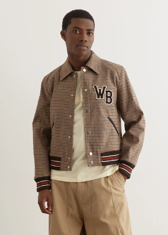 Homecoming Varsity Jacket Herringbone Jacket Checkered Jacket Solid Jacket