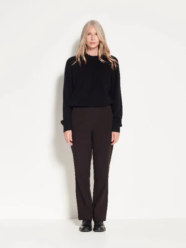 Emery Pant (Foundation Suiting) Black High-Waist Yoga Pants
