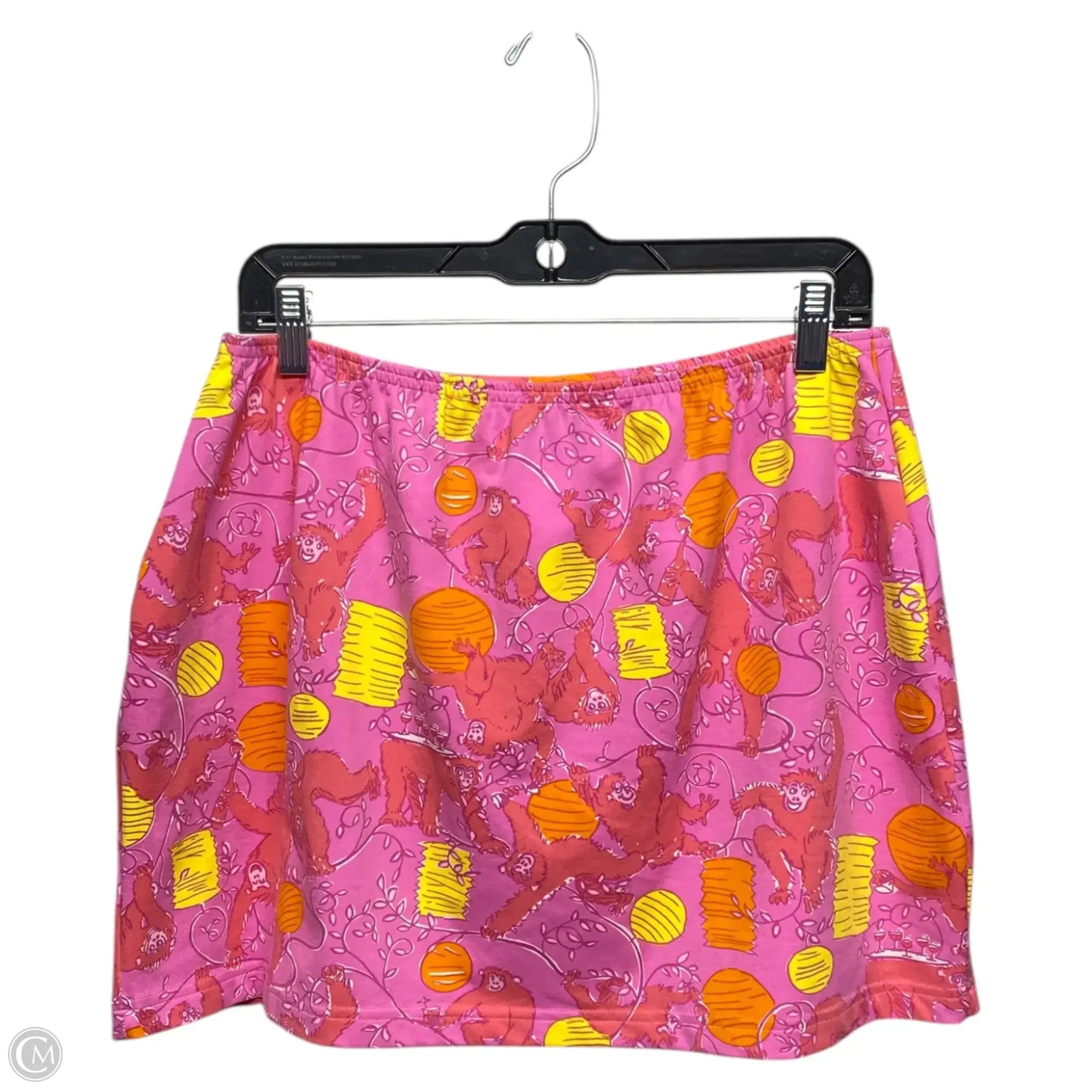 Skirt Designer By Lilly Pulitzer In Orange & Pink, Size: Xl cashmere skirt soft